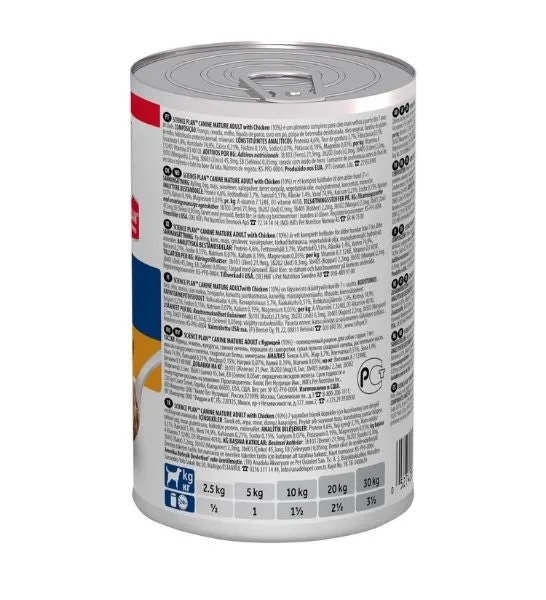 Hill's Science Plan Mature Adult 7+ with Chicken Wet Dog Food 370G