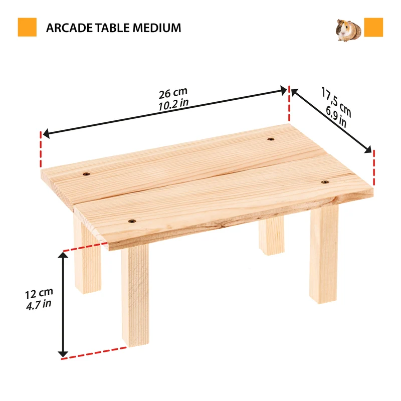 ARCADE TABLE Holzspielzeug für Kleintiere
