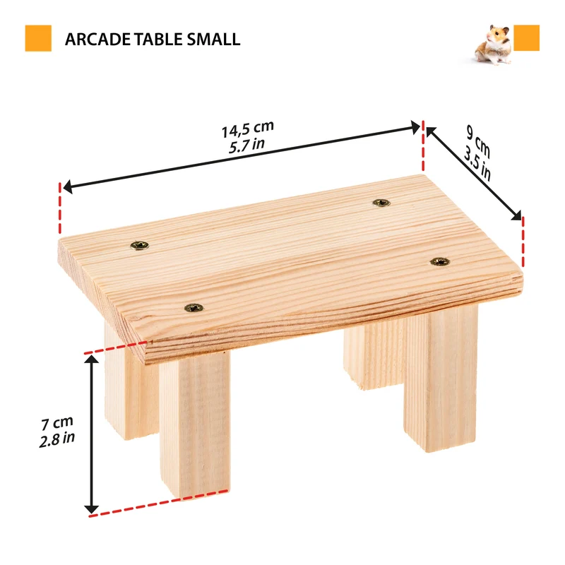 ARCADE TABLE Holzspielzeug für Kleintiere