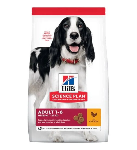 Expiry Date 30-Nov-26 Hill's Science Plan Chicken Medium Adult Dog Food - 2.5KG