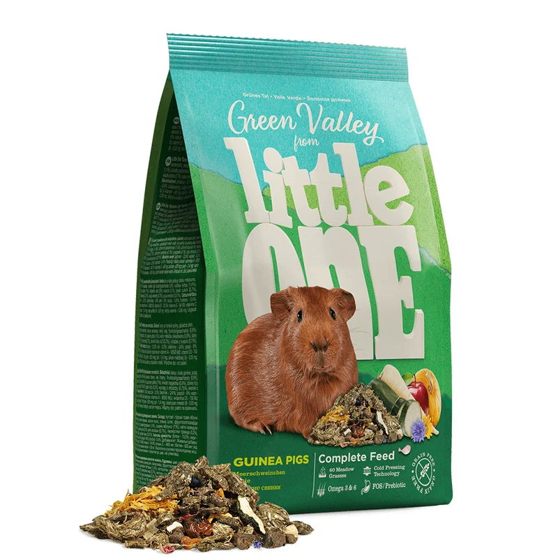 Expiry Date 30-Nov-26 Little One Green Valley Fibrefood for Guinea Pigs - 750G