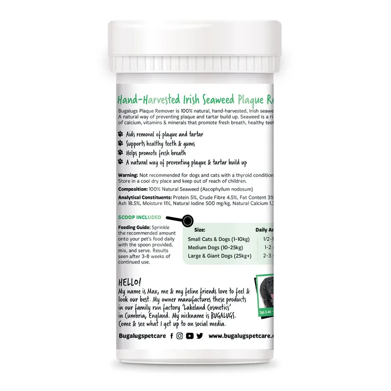 Bugalugs Plaque Remover for Cats & Dogs 70G