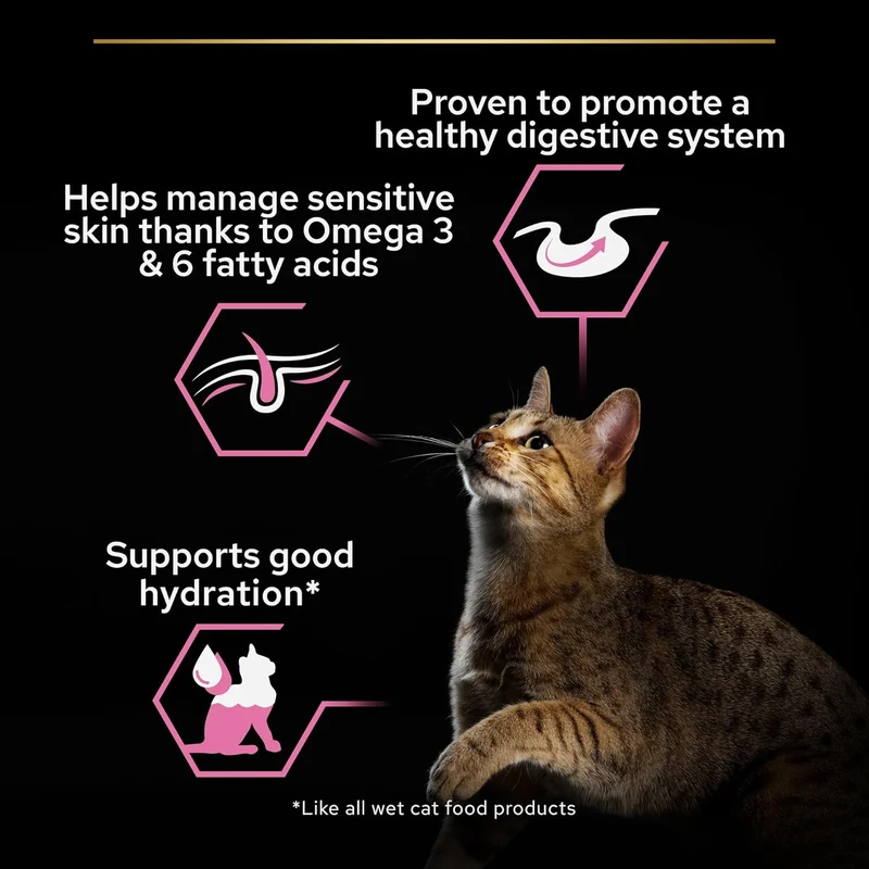 Purina Pro Plan Delicate Digestion Turkey in Gravy Wet Cat Food 85G - Pack of 10