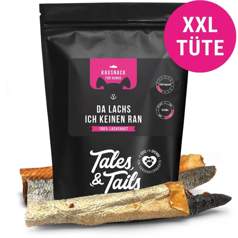 Tales & Tails Da Lachs ich keinen ran – Lachshaut für Hunde