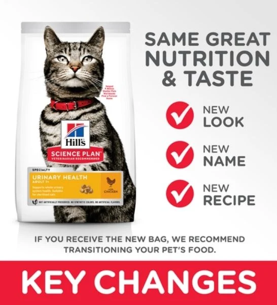 Hill's Science Plan Urinary Health Adult Cat Food with Chicken
