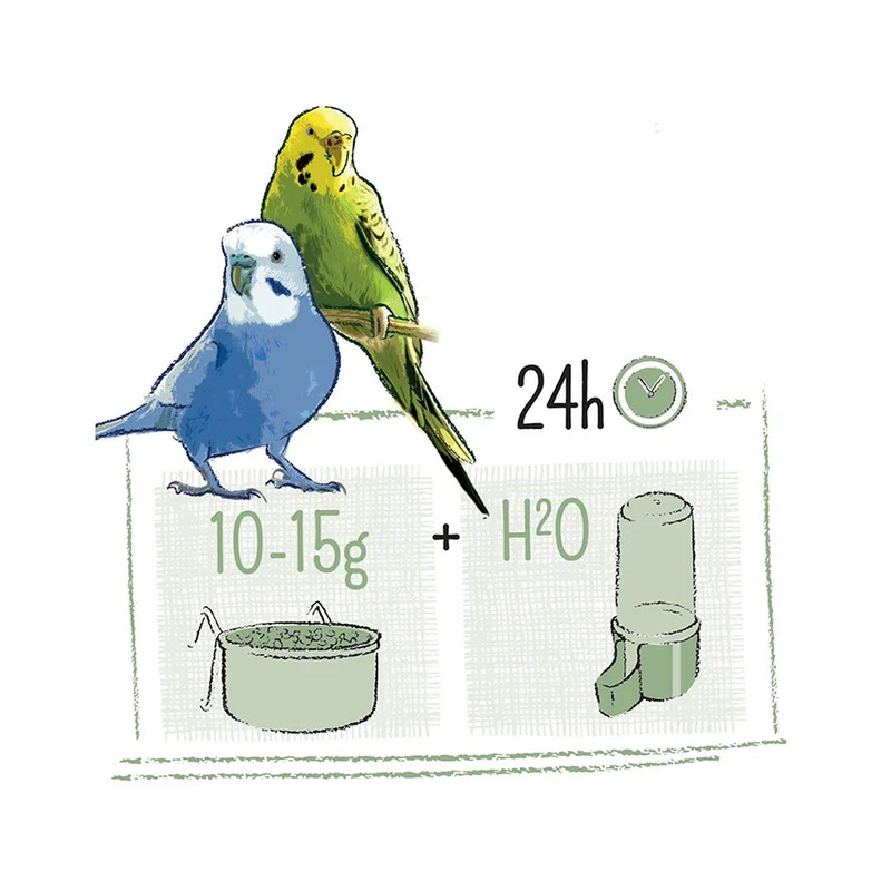 Witte Molen Puur Budgie Gourmet Seed Mix Bird Food 2KG