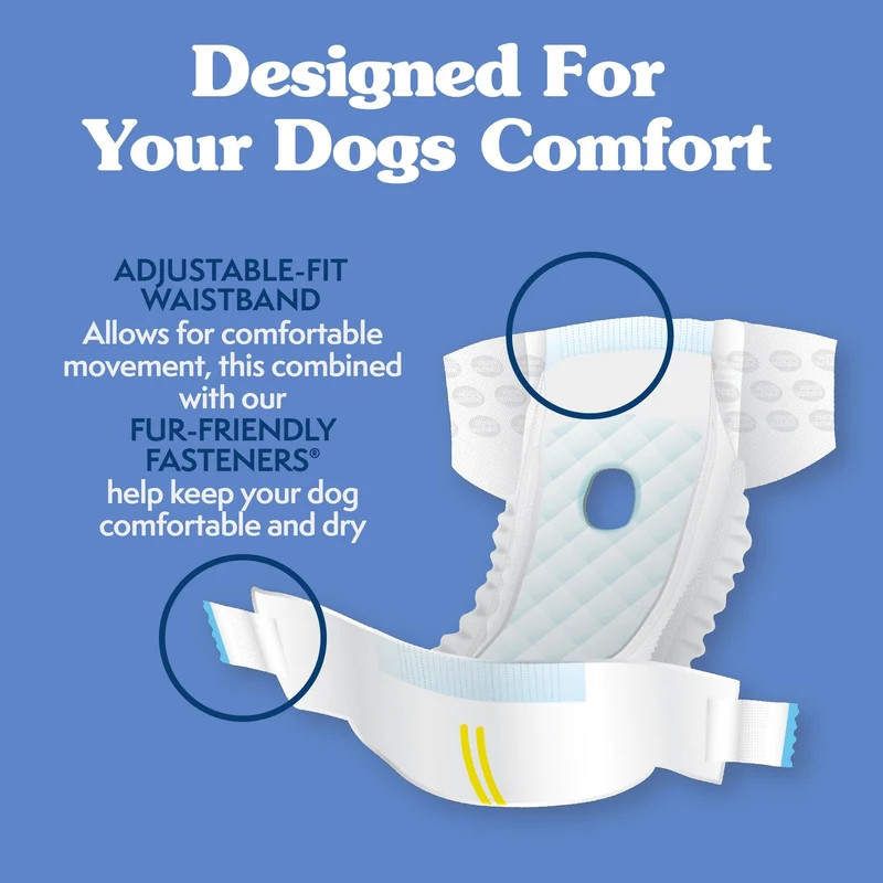 Simple Solution Disposable Diapers for Female Dogs 12pcs