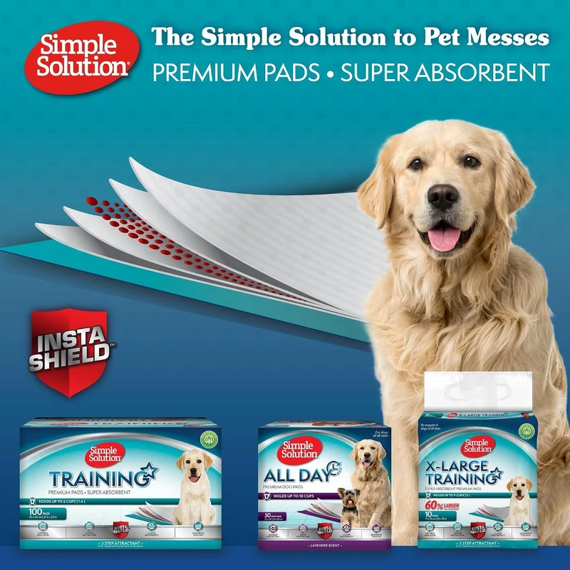 Simple Solution Premium XL Training Pads for Dogs & Puppies 10 Pads