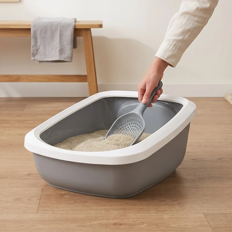 Savic Micro Cool Grey Cat Litter Scoop for Fine Clumping Litter 22.5x11.5x4.5cm