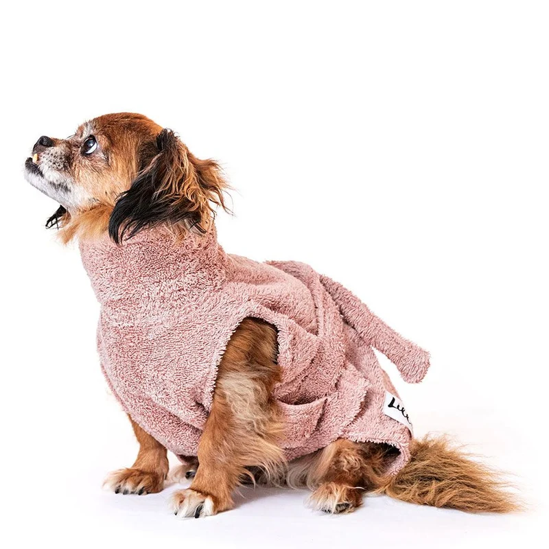 Lill’s Hundebademantel aus Bio-Baumwolle – weich, saugstark & GOTS-zertifiziert