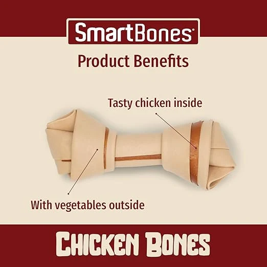 SmartBones Chicken Medium Treats for Dogs 158G 2PCS