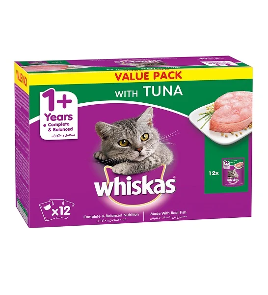 Whiskas Tuna Flavour Wet Cat Food 10+2 FREE 80G