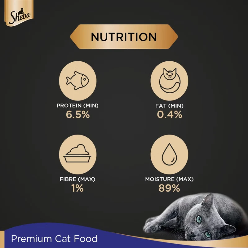 Sheba Fine Adult Wet Cat Food Pouch Chicken Premium Loaf 70G