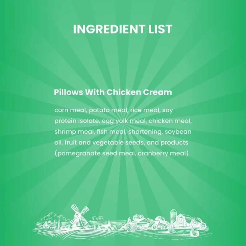 Cat Fest Natural Treats Pillows with Chicken Crème 2-in-1 Crunchy Cat Treats 30G
