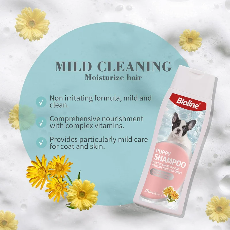 Bioline Mild Fragrance-Free Puppy & Kitten Shampoo for Dogs & Cats 250ML