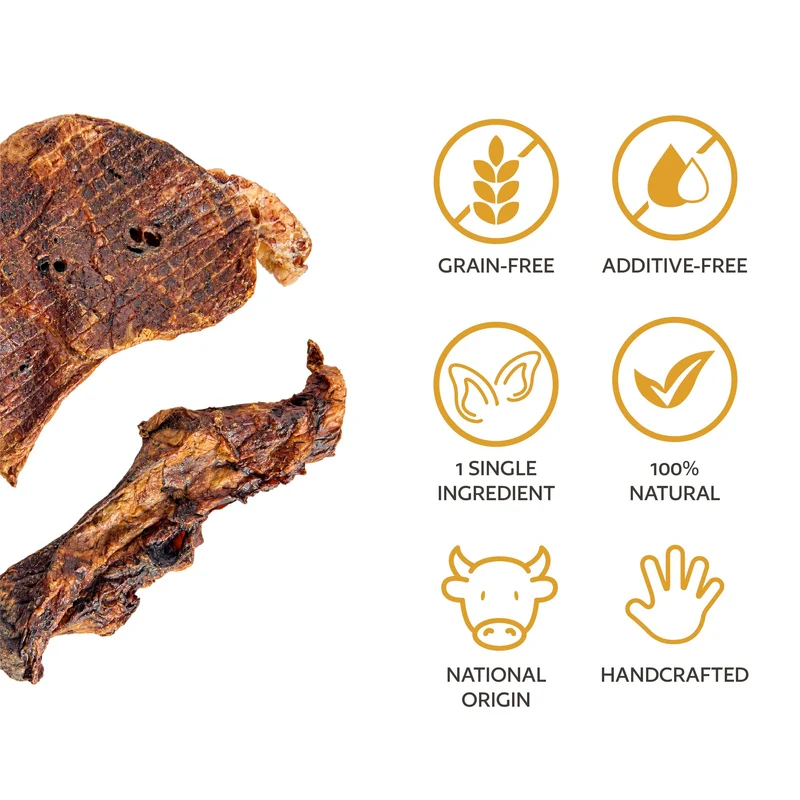 Hobbitalf Air-Dried Beef Lung Fillet Dog Chew Treats 150G