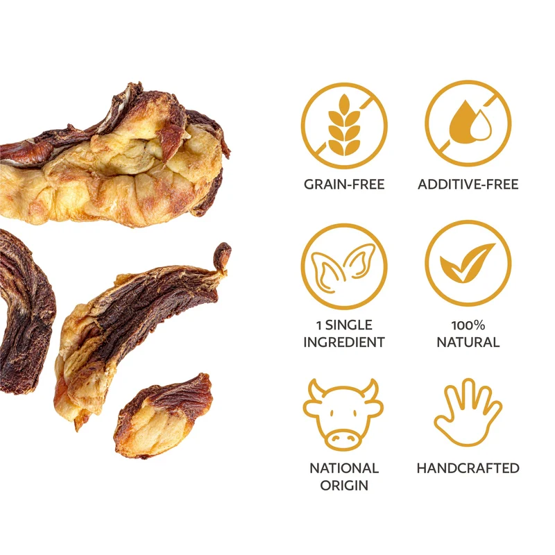Hobbitalf Air-Dried Beef Heart Fillet Dog Chew Treats 150G