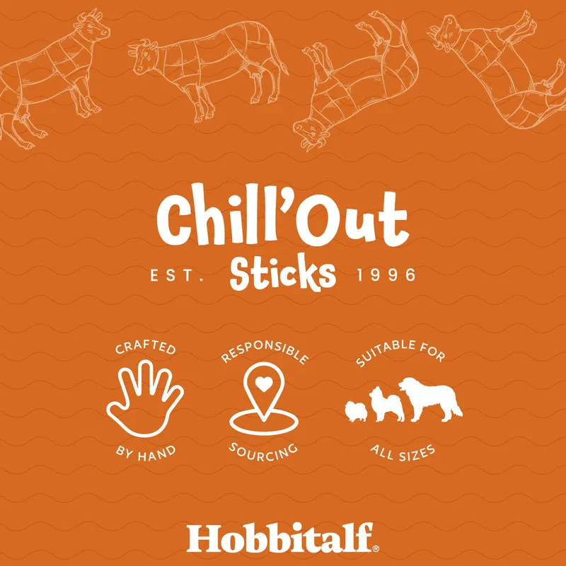 Hobbitalf Air-Dried Braided Lamb Pizzle Dog Chew Treats 20CM