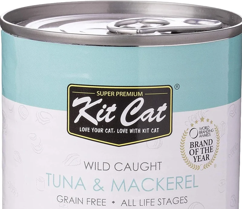 Kit Cat Wild Caught Tuna with Mackerel Wet Cat Food 400G