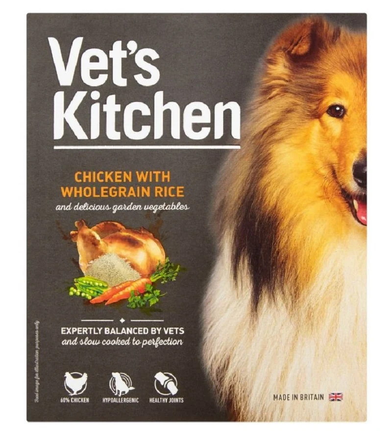 Vet's Kitchen Chicken with Wholegrain Rice Wet Dog Food