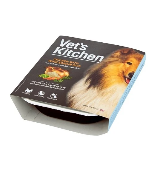 Vet's Kitchen Chicken with Wholegrain Rice Wet Dog Food