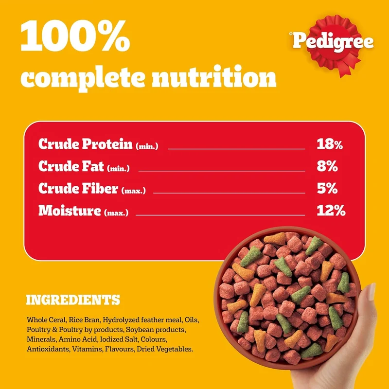 Pedigree Beef & Vegetables Adult Dry Dog Food