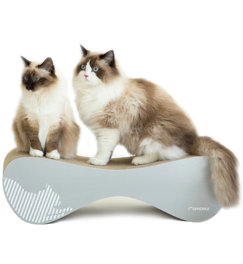 myKotty LUI Kratzliege aus Wellpappe für Katzen