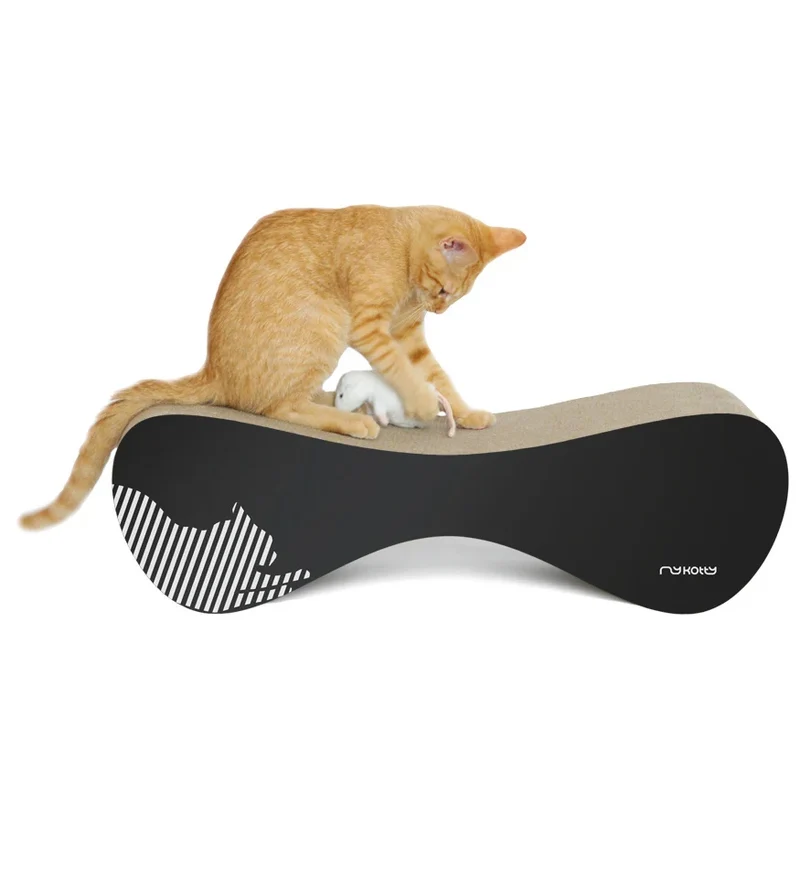 myKotty LUI Kratzliege aus Wellpappe für Katzen