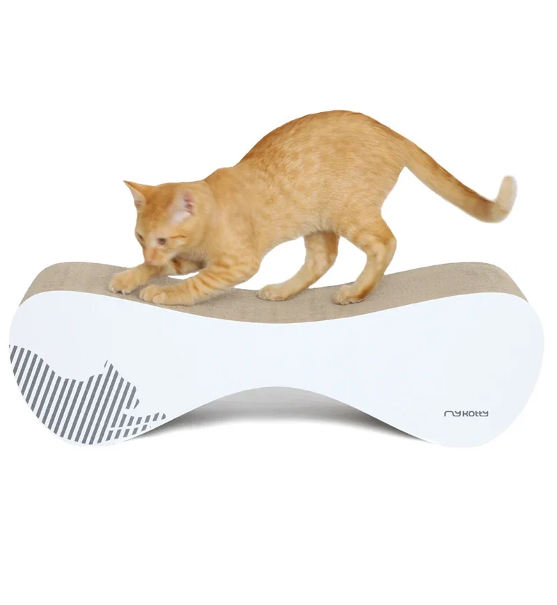 myKotty LUI Kratzliege aus Wellpappe für Katzen