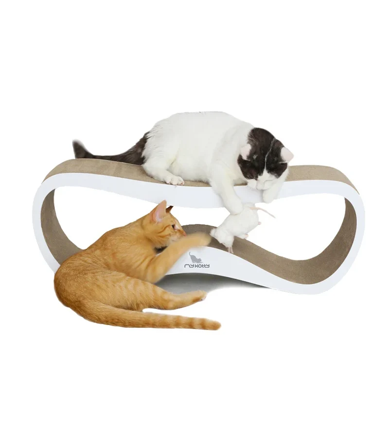 myKotty LUI Design-Kratzliege aus Wellpappe für Katzen