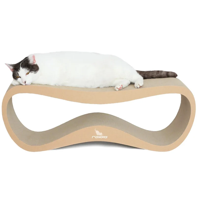myKotty LUI Design-Kratzliege aus Wellpappe für Katzen
