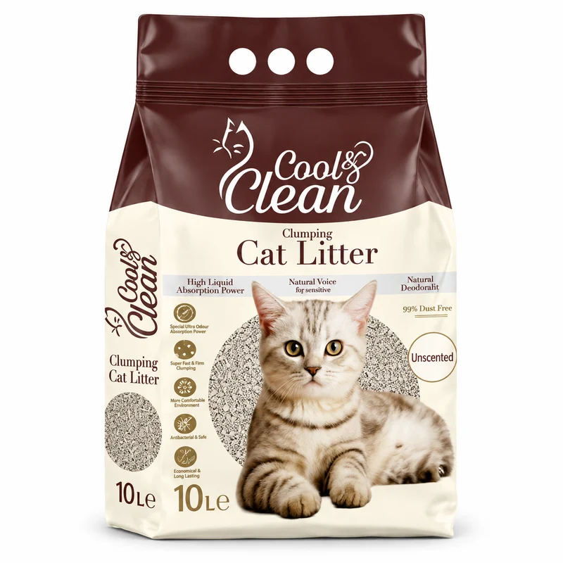 Patimax Cool & Clean Ultra Clumping Natural Cat Litter 10L