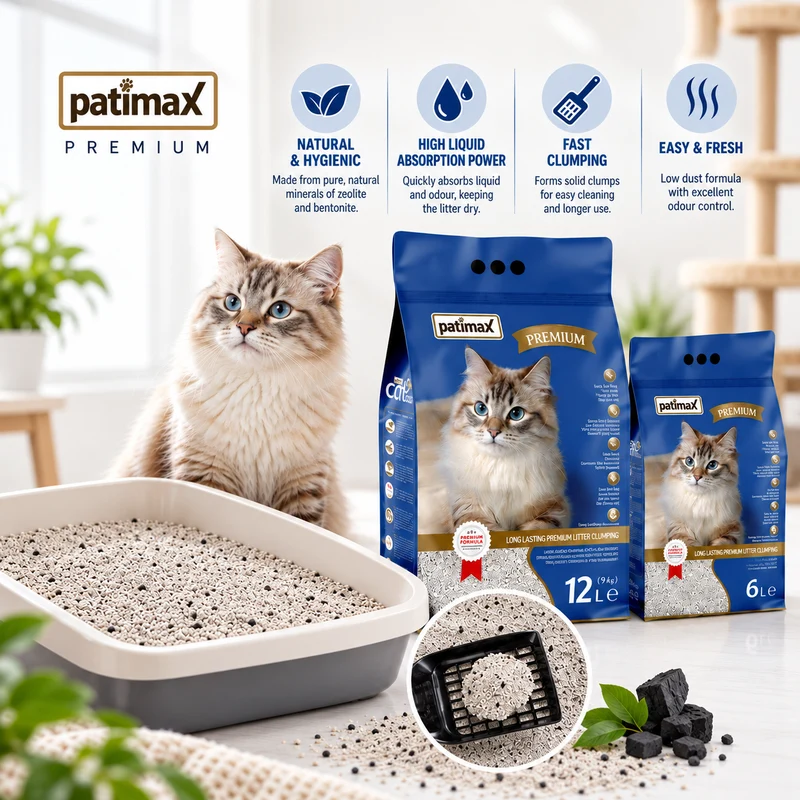 Patimax Premium Ultra Clumping Natural Cat Litter