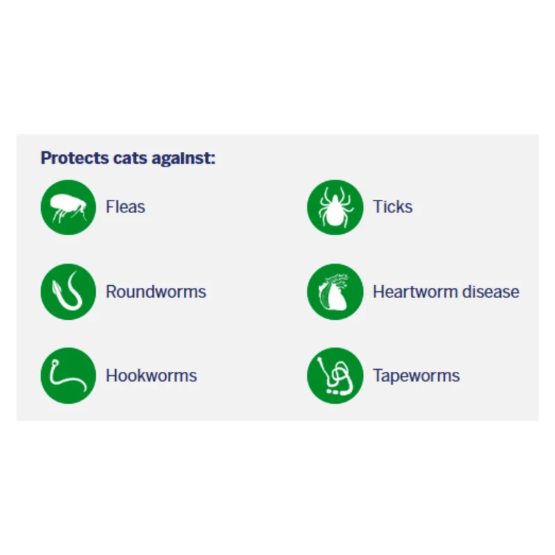 NexGard Combo Spot-On Solution Tick, Flea & Parasite Treatment & Protection For Cats