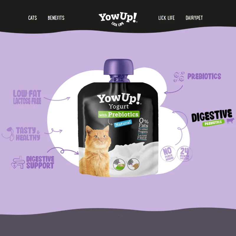 YowUp Yogurt Natural Cat Wet Food - 85G - Pack of 10