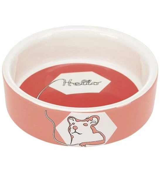 Trixie Comic Hamster Ceramic Bowl for Small Pets