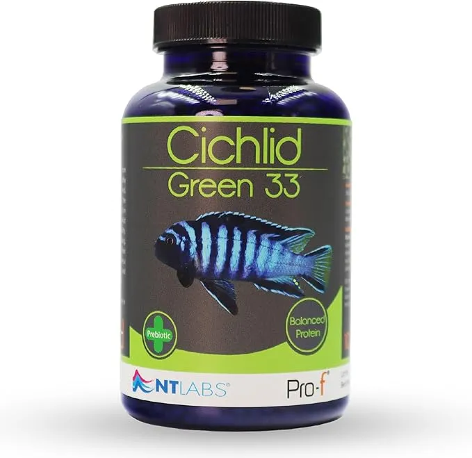 NT Labs Pro-f Cichlid Green 33 Granule Fish Food 40G