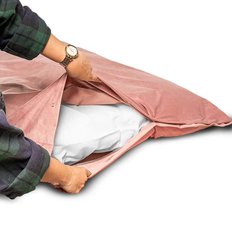 Regalia Velvet Deep Duvet Non-Slip Dog Bed - Rose/Large