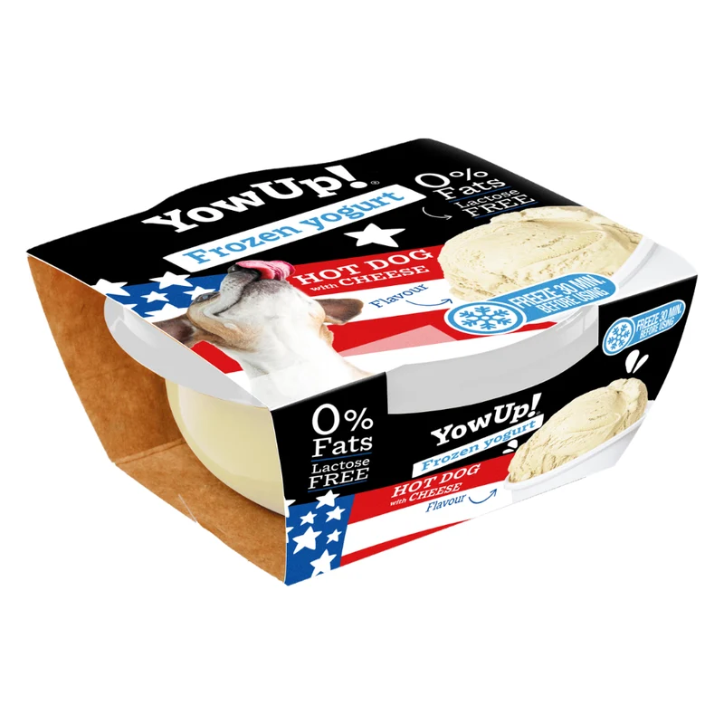 YowUp Frozen Yogurt Hot Dog Cheese Dog Treat 110g