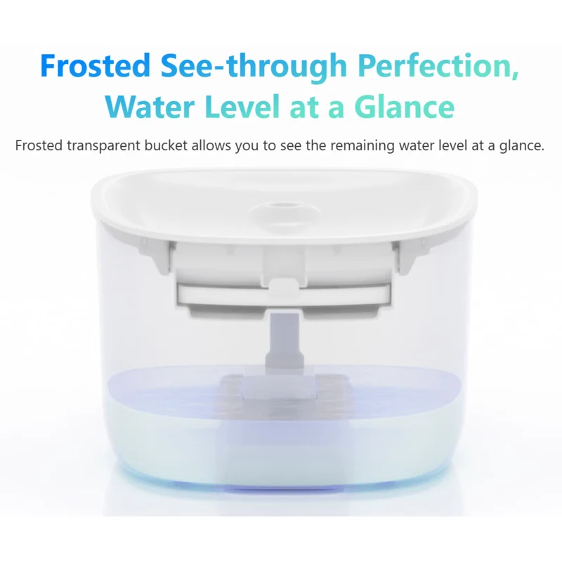 Petoneer WF007 Fresco EzPro Smart Cat Water Fountain W/ WiFi & UV-C Sterilization 2L
