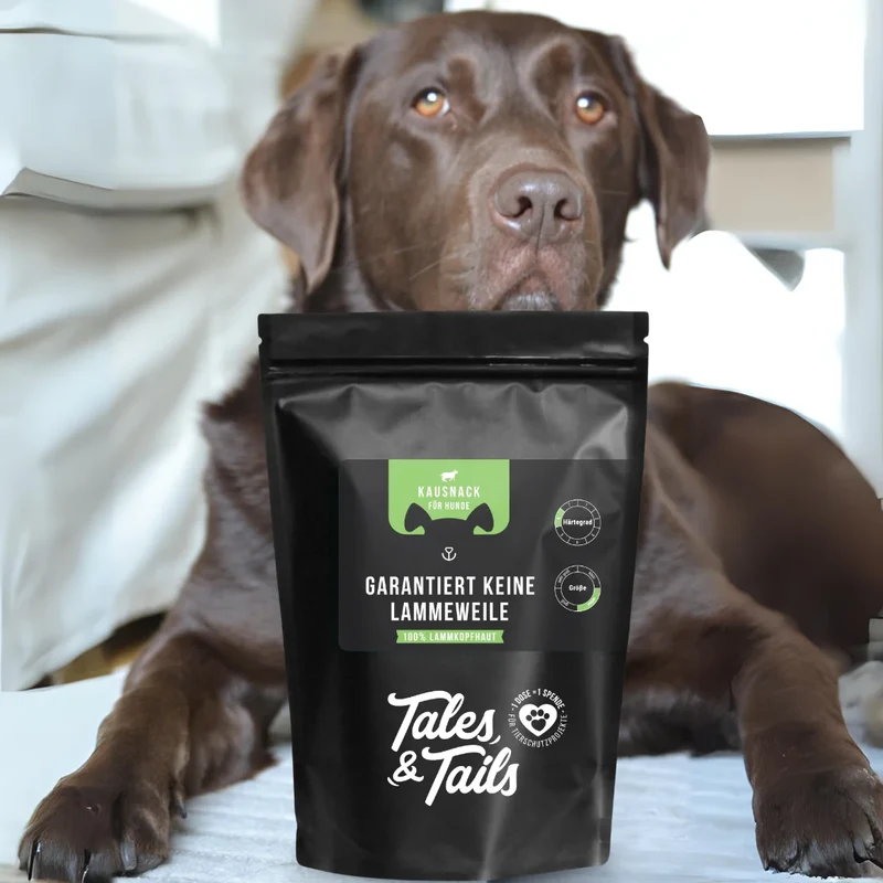 Tales & Tails Garantiert keine Lammeweile – Lammkopfhaut für Hunde