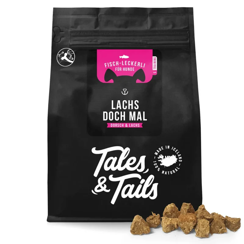 Tales & Tails Lachs doch mal – Trainingsleckerli 100 % Lachs für Hunde