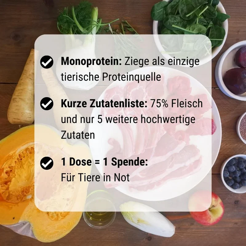 Tales & Tails So seh’n Zieger aus – Nassfutter Ziege für Hunde