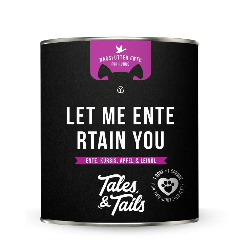 Let me ENTErtain you - Nassfutter für Hunde mit 75% Ente