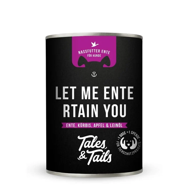 Let me ENTErtain you - Nassfutter für Hunde mit 75% Ente