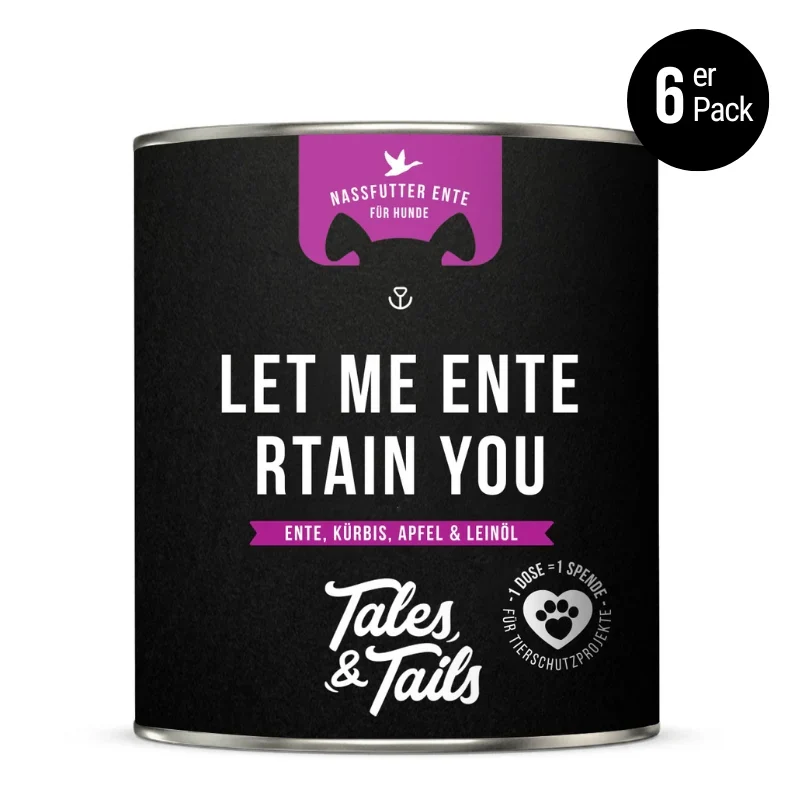 Let me ENTErtain you - Nassfutter für Hunde mit 75% Ente