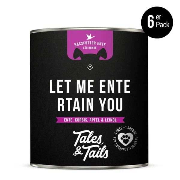 Let me ENTErtain you - Nassfutter für Hunde mit 75% Ente