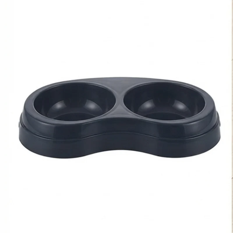 Trixie Double Cat Food Bowls 2x200ml - Grey