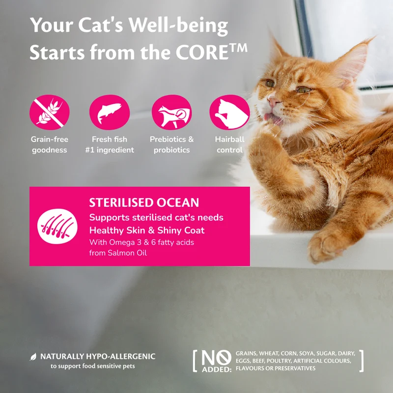 Wellness Core Sterilised Ocean Salmon Adult Dry Cat Food 1.75KG