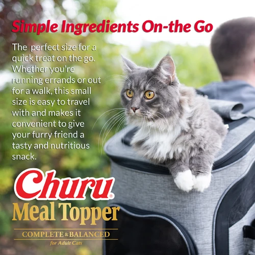 Inaba Churu Complete & Balanced Tuna Adult Cat Meal Topper 4x14G